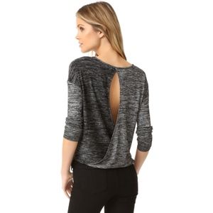 Rag & Bone Mia Long Sleeve Open Back Sweater